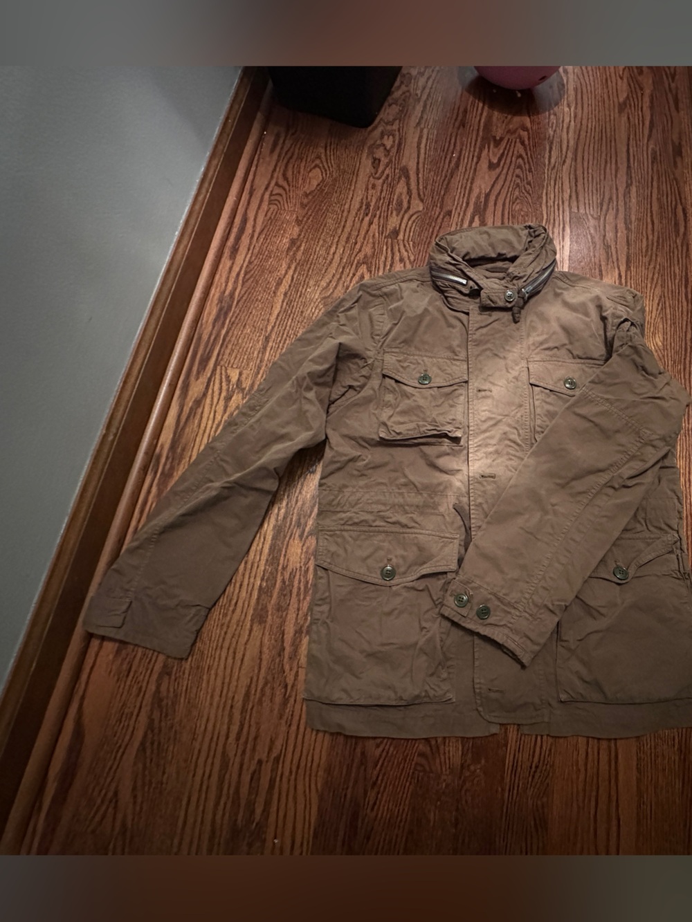 J crew Men's Field mechanical Jacket in Brown - Wallace & Barnes